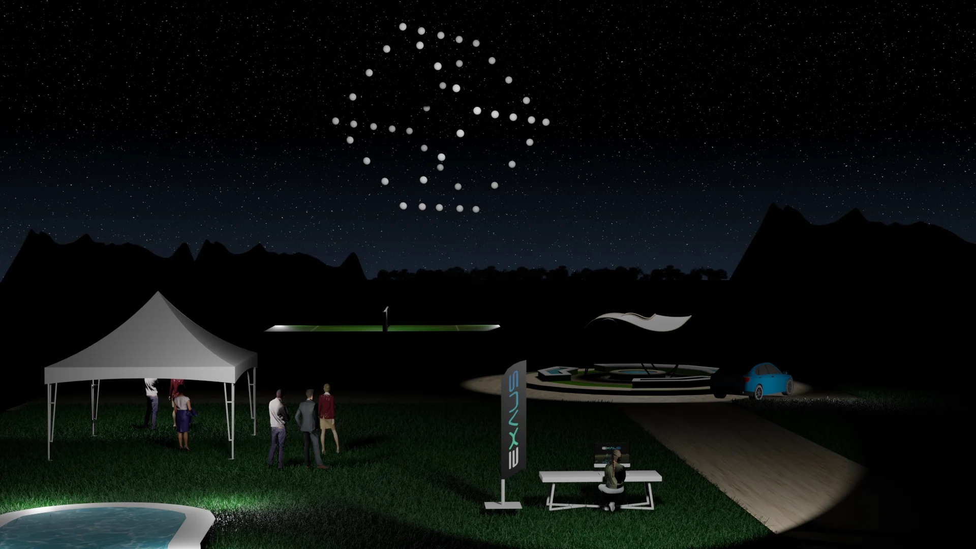 Image d'un show de drones catalogue