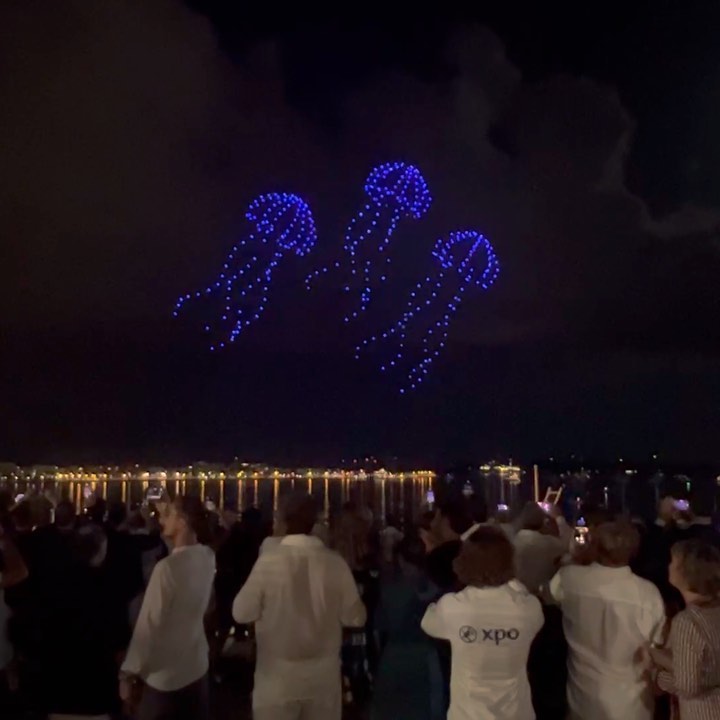 spectacle de drone sur mesure 
